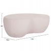 ΤΡΑΠΕΖΙ ΣΑΛΟΝΙΟΥ GERSON HM18151.02L FIBER CEMENT ΣΕ ΛΕΥΚΟ--122x78,5x40Υεκ.