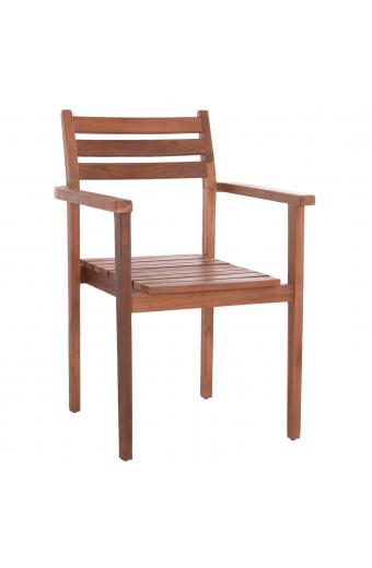 ΠΟΛΥΘΡΟΝΑ KEMPO HM6358 ΞΥΛΟ TEAK ΣΕ ΦΥΣΙΚΟ--58x58,5x88Υεκ.