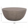 ΤΡΑΠΕΖΙ ΣΑΛΟΝΙΟΥ ΣΤΡΟΓΓΥΛΟ ALLAN HM18162.03 FIBER CEMENT ΣΕ ΓΚΡΙ--Φ92x49Υεκ.