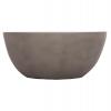ΤΡΑΠΕΖΙ ΣΑΛΟΝΙΟΥ ΣΤΡΟΓΓΥΛΟ ALLAN HM18162.03 FIBER CEMENT ΣΕ ΓΚΡΙ--Φ92x49Υεκ.