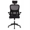 ΚΑΡΕΚΛΑ ΓΡΑΦΕΙΟΥ BASTON HM18236.01 ΜΑΥΡΟ MESH & PP ΣΚΕΛΕΤΟΣ 64x60x117-127Υεκ.