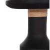 ΒΟΗΘΗΤΙΚΟ ΤΡΑΠΕΖΙ TRED(T) HM18169.01 FIBER CEMENT ΜΑΥΡΟ-ΦΥΣΙΚΟ RATTAN--Φ40x61Υεκ.