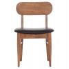 KΑΡΕΚΛΑ ΤΡΑΠΕΖΑΡΙΑΣ SEKOR HM9945.03 ΚΑΡΥΔΙ RUBBERWOOD-ΜΑΥΡΟ PU 51x48x79Υεκ