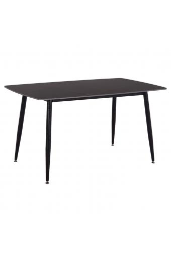 ΤΡΑΠΕΖΙ RAVEN HM18149.02 ΚΕΡΑΜΙΚΟ TOP ΜΕ ΟΨΗ ΜΑΥΡΟ ΜΑΡΜΑΡΟ 140x80x74Υεκ.