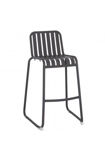 ΣΚΑΜΠΟ ΜΠΑΡ ΑΛΟΥΜΙΝΙΟΥ RACHEL HM6341.01 ΓΚΡΙ 47x56,5x98,5Υεκ.