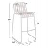 ΣΚΑΜΠΟ ΜΠΑΡ ΑΛΟΥΜΙΝΙΟΥ RACHEL HM6341.02 ΛΕΥΚΟ 47x56,5x98,5Υεκ.