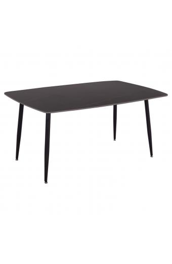 ΤΡΑΠΕΖΙ RAVEN HM18150.02 ΚΕΡΑΜΙΚΟ TOP ΜΕ ΟΨΗ ΜΑΥΡΟ ΜΑΡΜΑΡΟ 160x80x74Υεκ.
