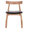 KΑΡΕΚΛΑ ΤΡΑΠΕΖΑΡΙΑΣ SEKAN HM18245.04 RUBBERWOOD-ΜΑΥΡΟ PU 60x54x72Υεκ