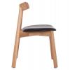 KΑΡΕΚΛΑ ΤΡΑΠΕΖΑΡΙΑΣ SEKAN HM18245.04 RUBBERWOOD-ΜΑΥΡΟ PU 60x54x72Υεκ