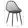 ΣΕΤ ΤΡΑΠΕΖΑΡΙΑΣ 5ΤΜΧ LIO HM21175 MDF TOP & ΠΟΛΥΠΡΟΠΥΛΕΝΙΟ ΣΕ ΜΑΥΡΟ
