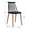 ΣΕΤ ΤΡΑΠΕΖΑΡΙΑΣ 5ΤΜΧ MINIMAL HM21178 MDF TOP ΣΕ ΜΑΥΡΟ-ΣΚΕΛΕΤΟΣ ΣΕ ΦΥΣΙΚΟ ΞΥΛΟΥ