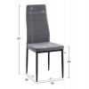 ΣΕΤ ΤΡΑΠΕΖΑΡΙΑΣ 5ΤΜΧ LADY HM21199.01 ΓΥΑΛΙ--ΜΕΤΑΛΛΟ ΣΕ ΜΑΥΡΟ & ΒΕΛΟΥΔΟ ΓΚΡΙ
