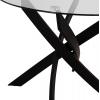 ΣΕΤ ΤΡΑΠΕΖΑΡΙΑΣ 5ΤΜΧ LADY HM21199.02 ΓΥΑΛΙ--ΜΕΤΑΛΛΟ ΣΕ ΜΑΥΡΟ & ΒΕΛΟΥΔΟ ΣΑΠΙΟ ΜΗΛΟ