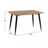 ΣΕΤ ΤΡΑΠΕΖΑΡΙΑΣ 5ΤΜΧ ALIZA HM11196.09 MDF TOP-ΒΕΛΟΥΔΟ & ΜΕΤΑΛΛΟ ΣΕ ΜΑΥΡΟ