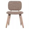 ΚΑΡΕΚΛΑ ΤΡΑΠΕΖΑΡΙΑΣ BELLISI HM18248.01 ΚΑΦΕ ΥΦΑΣΜΑ-PLYWOOD ΧΡΩΜΑ ΔΡΥΟΣ 53x56x78Υεκ.