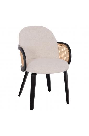 ΠΟΛΥΘΡΟΝΑ ΤΡΑΠΕΖΑΡΙΑΣ BECKER HM18246.02 PLYWOOD ΜΑΥΡΟ--ΕΚΡΟΥ ΥΦΑΣΜΑ 54x62x79Υεκ.