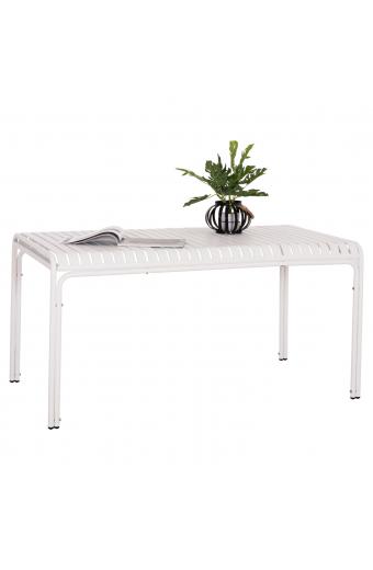 ΤΡΑΠΕΖΙ ΑΛΟΥΜΙΝΙΟΥ RACHEL HM6339.02 ΛΕΥΚΟ 150x80x75Υεκ.