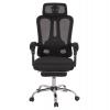 ΚΑΡΕΚΛΑ ΓΡΑΦΕΙΟΥ BARNET HM18258.01 ΜΑΥΡΟ MESH-ΜΑΥΡΟΣ ΣΚΕΛΕΤΟΣ NYLON 61x62x123Υ
