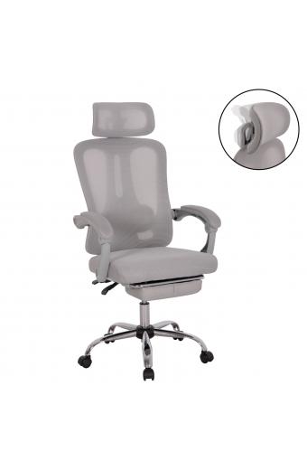 ΚΑΡΕΚΛΑ ΓΡΑΦΕΙΟΥ BARNET HM18258.02 ΓΚΡΙ MESH-ΓΚΡΙ ΣΚΕΛΕΤΟΣ NYLON 61x62x123Υ