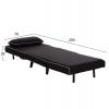 ΠΟΛΥΘΡΟΝΑ ΚΡΕΒΑΤΙ BRAXTON HM8425.03 ΜΑΥΡΟ ΥΦΑΣΜΑ 78x88x78Υεκ.