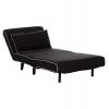 ΠΟΛΥΘΡΟΝΑ ΚΡΕΒΑΤΙ BRAXTON HM8425.03 ΜΑΥΡΟ ΥΦΑΣΜΑ 78x88x78Υεκ.