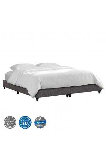 ΥΠΟΣΤΡΩΜΑ/ΚΡΕΒΑΤΙ KING-SIZE SIGGY HM21218 ΓΚΡΙ ΥΦΑΣΜΑ--ΓΙΑ 180x200εκ.