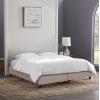 ΥΠΟΣΤΡΩΜΑ/ΚΡΕΒΑΤΙ KING-SIZE SIGGY HM21218.01 ΜΠΕΖ ΥΦΑΣΜΑ--ΓΙΑ 180x200εκ.