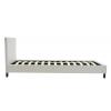 Κρεβάτι Nevil pakoworld 100x200 PU χρώμα λευκό ματ