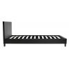 Κρεβάτι Nevil pakoworld 100x200 PU χρώμα μαύρο ματ