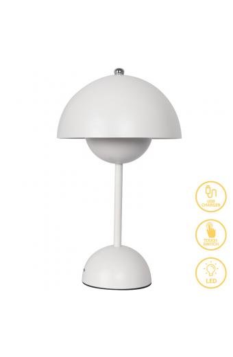 Επιτραπέζιο φωτιστικό Creative pakoworld LED λευκό Φ18x30εκ