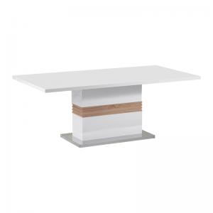 Τραπέζι Zoekrin Inart λευκό mdf 200x100x76εκ