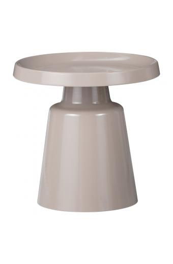 Βοηθητικό τραπέζι Ginoze Inart cappuccino μέταλλο Φ50x50εκ