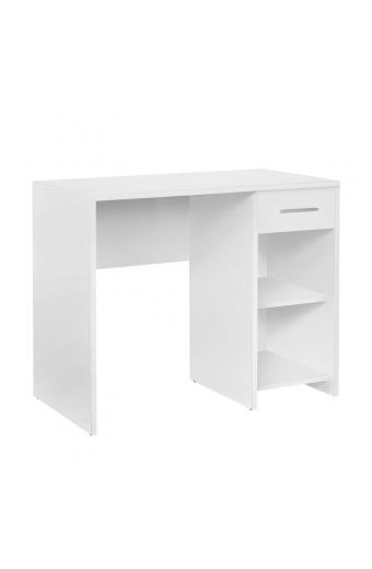 Γραφείο εργασίας Concept pakoworld σε λευκή απόχρωση 90x52x75εκ