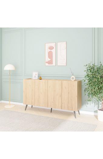 Μπουφές Kudro pakoworld σε oak απόχρωση 180x43x100εκ