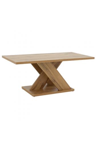 Τραπέζι σαλονιού Solange pakoworld χρώμα sonoma 110x55x47.5εκ
