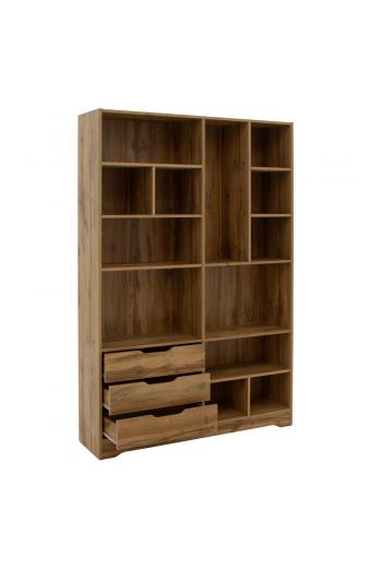 Βιβλιοθήκη Lucinda pakoworld sonoma 120x29.8x180.5εκ