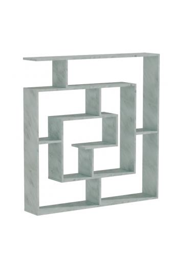 Βιβλιοθήκη Nardy pakoworld λευκό μαρμάρου 125x22x129εκ