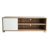 Έπιπλο τηλεόρασης Ellon pakoworld μελαμίνης sonoma-λευκό 120x40x41εκ.