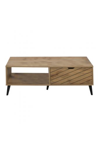 Τραπέζι σαλονιού Thelma pakoworld sonoma μελαμίνης 120x60x41.6εκ