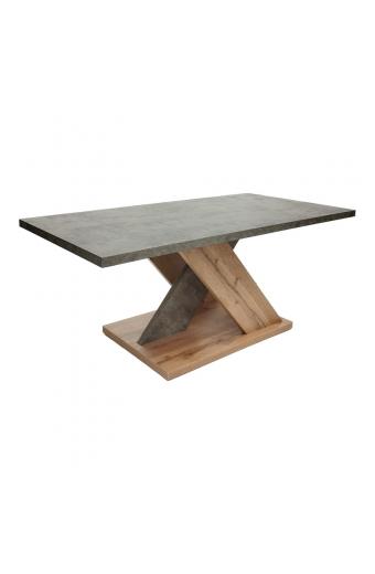 Τραπέζι σαλονιού Solange pakoworld σε γκρι-sonoma απόχρωση 110x55x47.5εκ