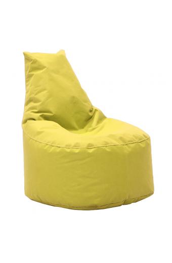 Πουφ πολυθρόνα Norm PRO pakoworld υφασμάτινο αδιάβροχο κίτρινο