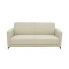 Καναπές τριθέσιος Sidica pakoworld PU σε μπεζ απόχρωση 185x82x81εκ