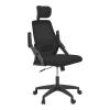 Καρέκλα γραφείου Peja pakoworld mesh ύφασμα μαύρο 58x60x107-117εκ
