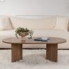 Τραπέζι σαλονιού Tabletod pakoworld σε καρυδί απόχρωση 119x60x40εκ