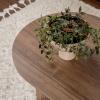 Τραπέζι σαλονιού Tabletod pakoworld σε καρυδί απόχρωση 119x60x40εκ