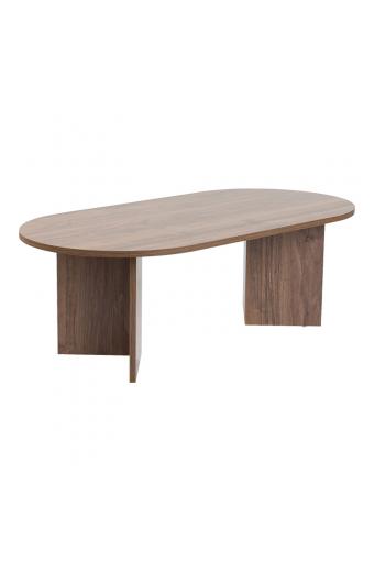 Τραπέζι σαλονιού Tabletod pakoworld σε καρυδί απόχρωση 119x60x40εκ