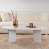 Τραπέζι σαλονιού Tabletod pakoworld σε λευκή απόχρωση 119x60x40εκ