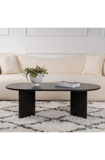 Τραπέζι σαλονιού Tabletod pakoworld σε μαύρη απόχρωση 119x60x40εκ