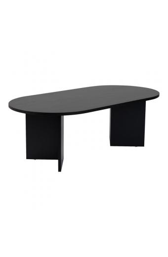 Τραπέζι σαλονιού Tabletod pakoworld σε μαύρη απόχρωση 119x60x40εκ