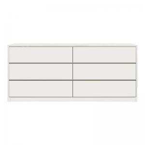 Συρταριέρα Kuanger pakoworld mdf σε λευκή απόχρωση 120x40x70εκ